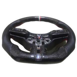 适用于玛莎Levante碳纤维方向盘改装 碳纤方向钛盘 运动款真皮盘
