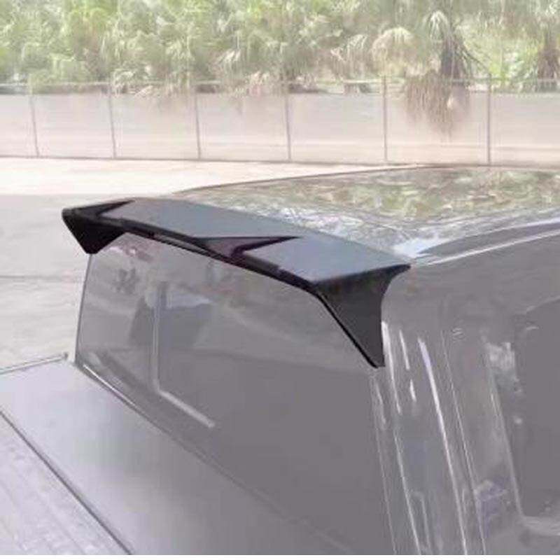 适用15-20年福特猛禽F150后尾翼定风翼车顶扰流板后尾巴哑光黑色
