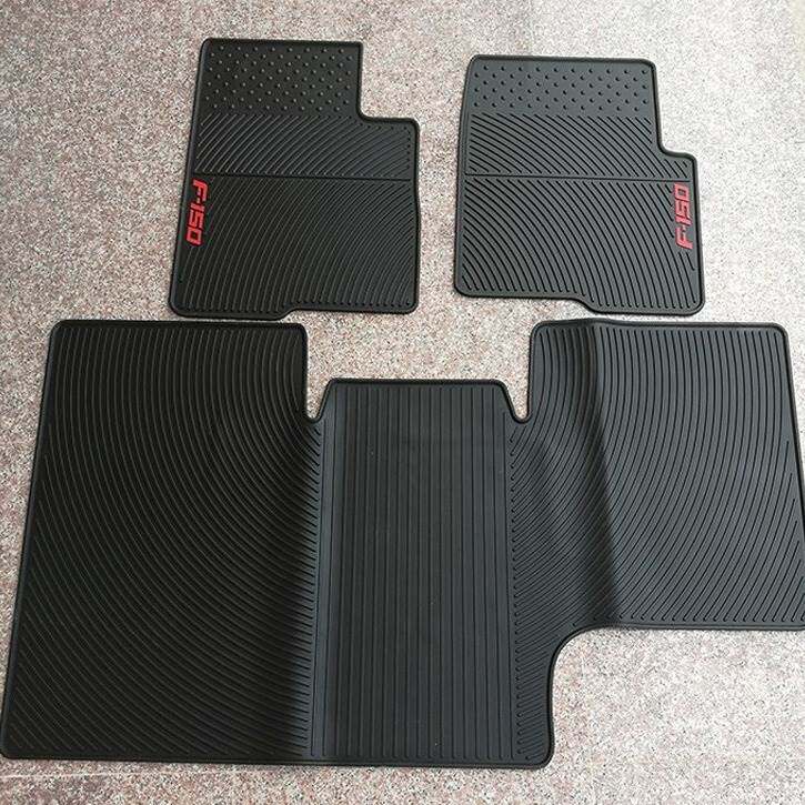 适用09-15年福特猛禽F150专用橡胶脚垫原厂款车底脚垫地毯配件