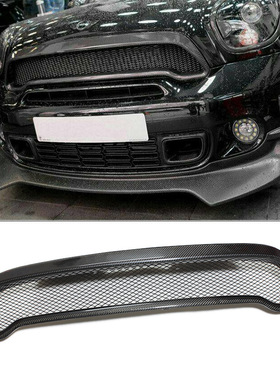 适用于MINI R60S碳纤维改装中网鬼面罩 mini CooperS升级装饰栅栏