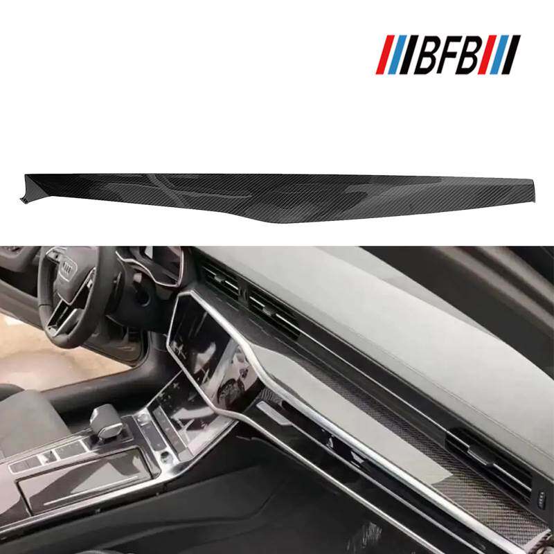 适用于2019-2023奥迪A6L A6 A7 A7L碳纤维内饰 替换式仪表台饰条