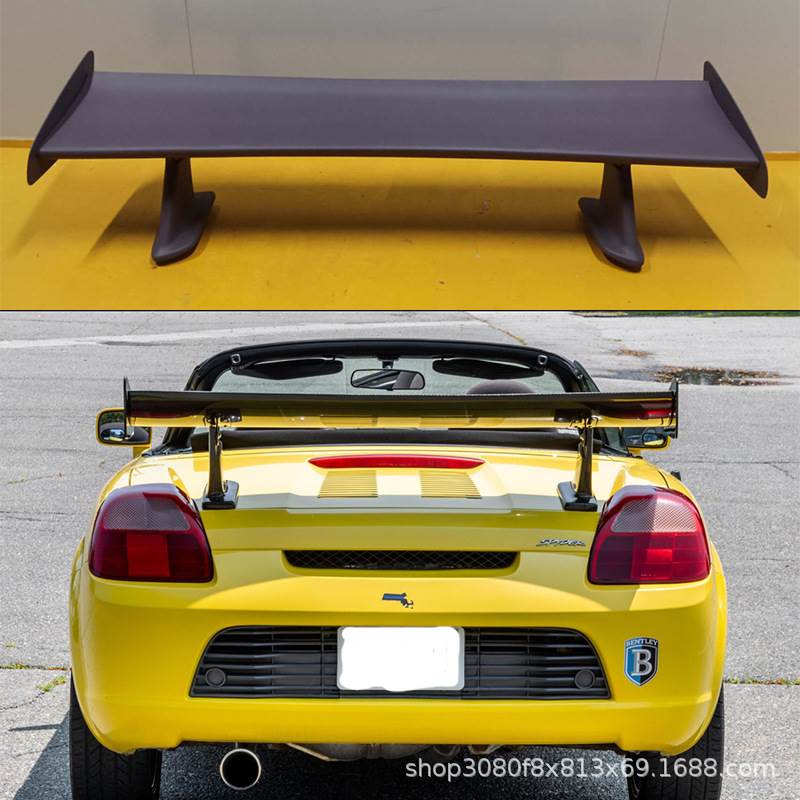 适用于00-06款丰田MRS MR2真碳纤维改装GT款高脚尾翼扰流板大尾翼