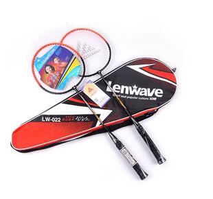 兰威羽毛球拍分体铁合金双拍儿童学生成人进攻耐用型买送3球和包