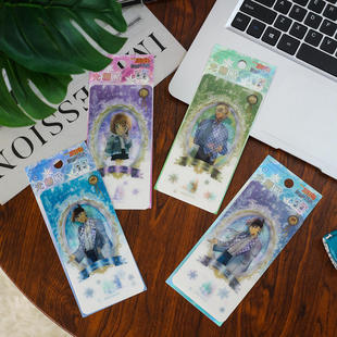 柯南光栅贴正版工藤新一毛利兰动漫周边创意3d变换收藏卡片贴纸