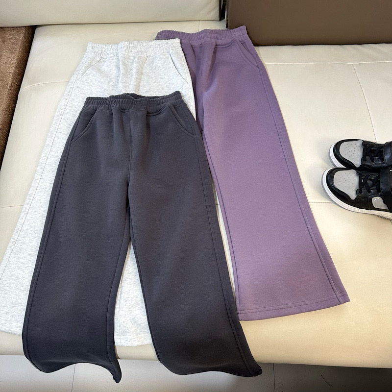 女童裤子春秋款2025新款小女孩秋季休闲裤洋气韩版儿童秋装喇叭裤