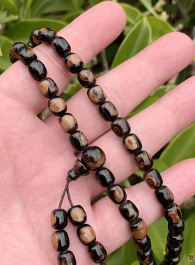 天然海柳手串情侣民族风腰链佛珠念珠血柳7x8mm桶珠108颗天眼纹