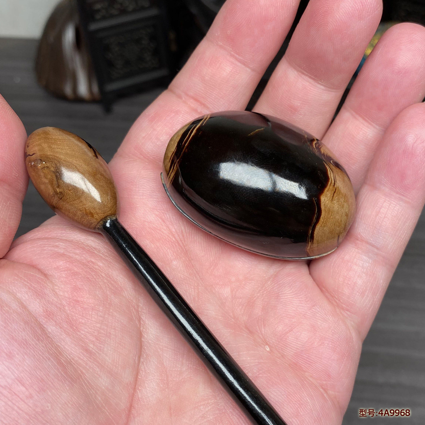 天然保真海柳手把件文玩把玩