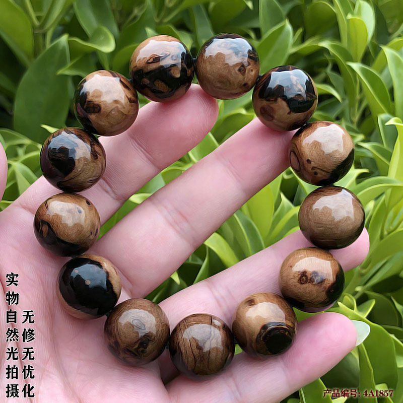 爱柳艺天然海柳手串活柳手链佛珠单圈男女情侣1.8cm血泊纹包邮