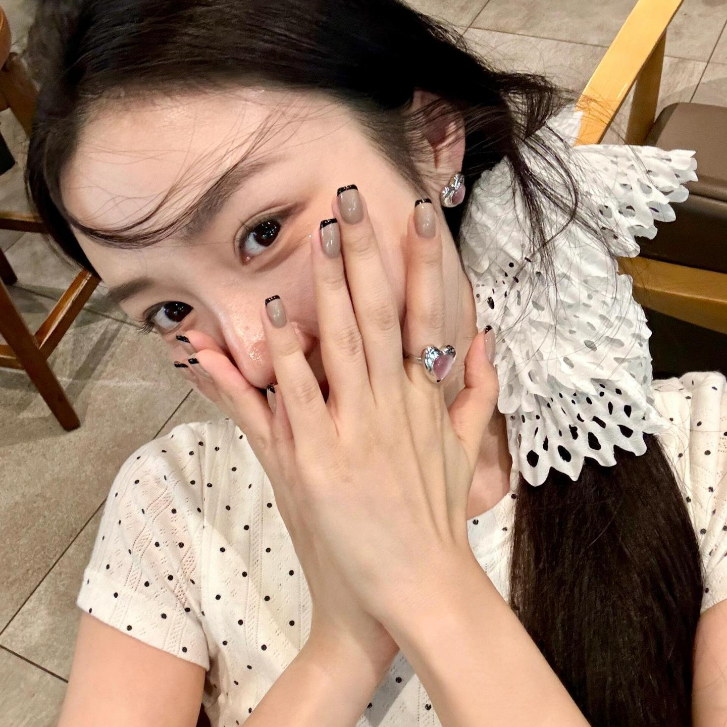 【太妃糖】显白的奶茶色纯手工穿戴甲短款法式美甲贴片假指甲高级