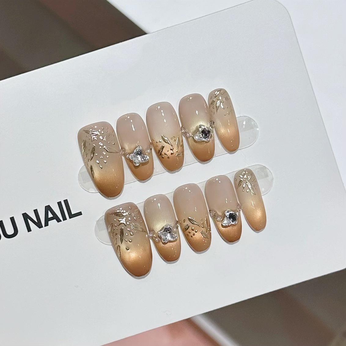 【拈花指】精致轻奢手工穿戴短甲可拆卸穿戴