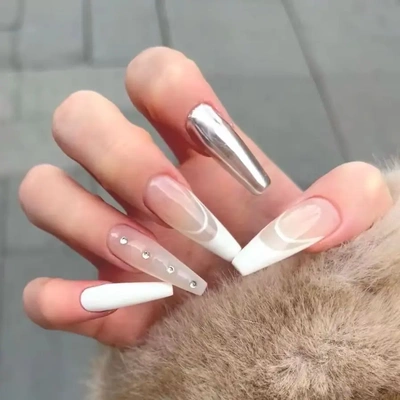 穿戴甲手工气质欧美甜酷辣妹ins风显白美甲贴可拆卸光疗甲预谋