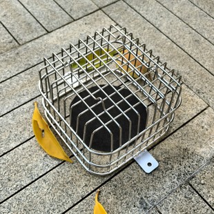 PVC户外下水道网罩地漏花园水沟雨水口防堵罩304不锈钢方形过滤网