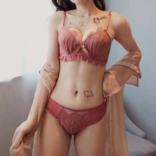 舒适立体性感收副乳上托胸罩胸衣 女士内衣无钢圈聚拢小胸文胸套装