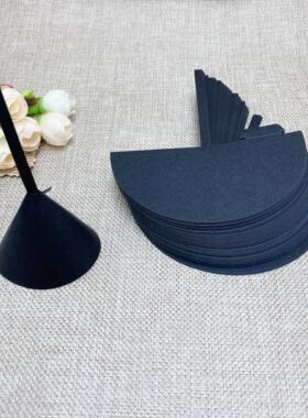 进口彩色无logo玻璃漏斗试香纸精油香水纸闻香纸专柜展会所院校用