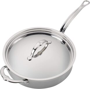 美国代购 ProBond Sauté Pan不锈钢炒锅煎锅意大利制造 Hestan