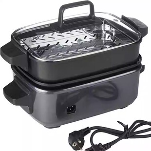 德国代购Cuisinart Multicooker GRMC3E 5合1烧烤蒸煎炖多功能锅