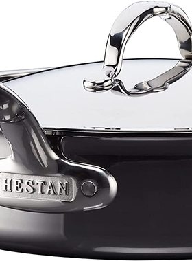 美国代购Hestan NanoBond Titanium Sauté Pan 钛金属不锈钢煎锅