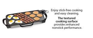 美国代购 Electric Griddle 1500瓦55厘米不粘电烤盘110v Presto