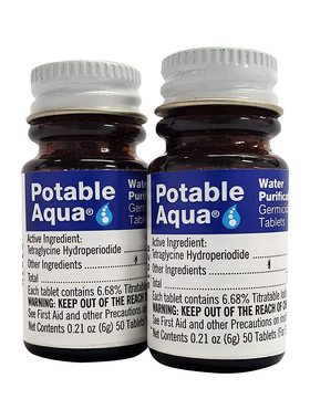 美国代购Potable Aqua Water Purification 杀菌净水片水处理片