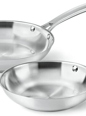 美国代购Calphalon Classic 2095193 不锈钢煎锅套装3夸脱2个套装