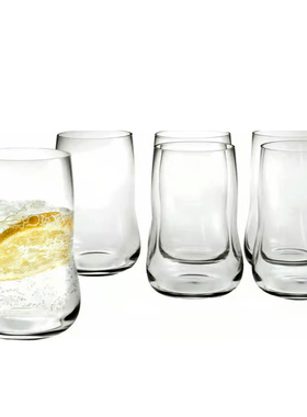 丹麦进口holmegaard无铅水晶玻璃杯水杯果汁杯茶杯啤酒杯6件250ml