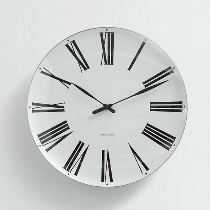 丹麦rosendahl罗马指针创意挂钟