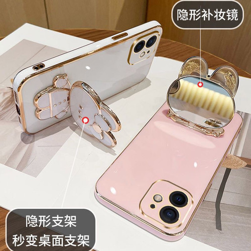 镜子支架硅胶苹果15手机壳