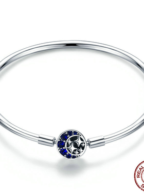 星月神话手镯星空手链S925纯银珠子散珠女士小清新手串饰品配件