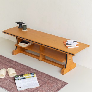 山野回溯 | 中古实木长凳置物架茶几