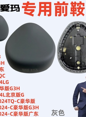 Q豆豪华版G3H爱玛电动车哆乐2024-C豪华版广东G3灰色前鞍座坐垫板