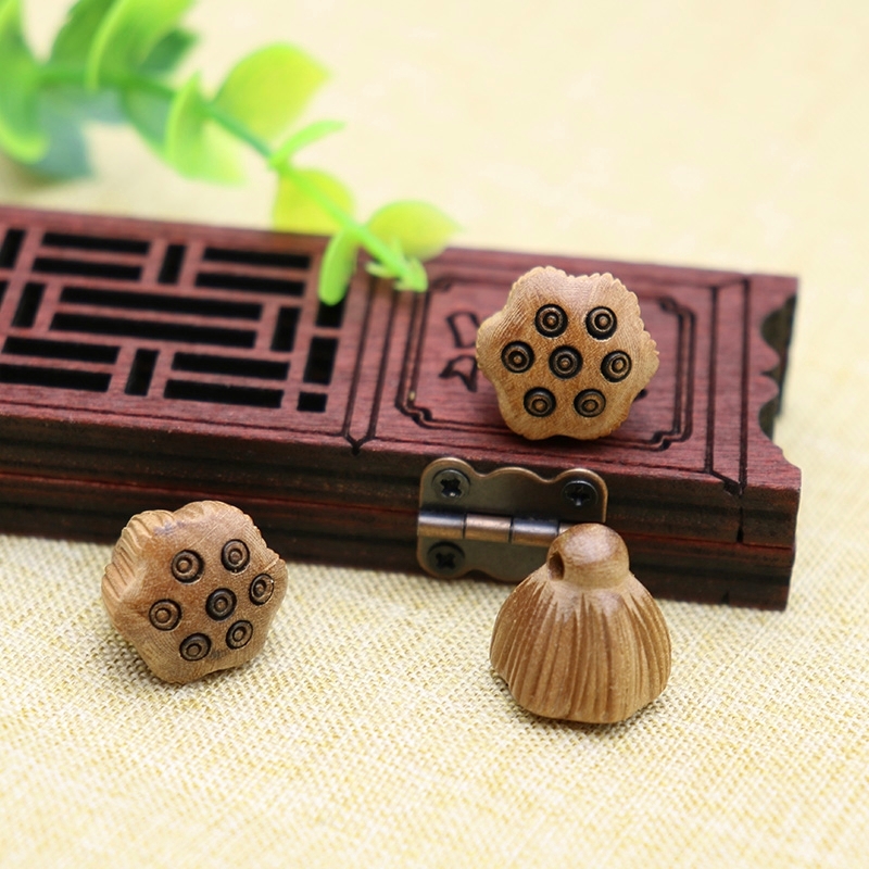 diy桃木雕刻饰品婴儿生肖散珠