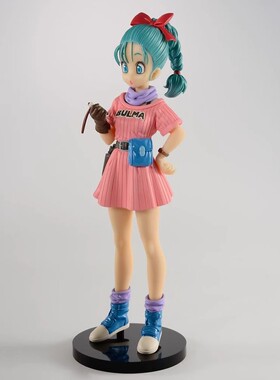 跨境 七龙珠Z手办童年布玛武道会布尔玛模型人偶机箱摆件玩具礼物