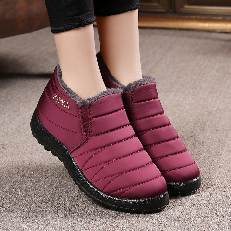 冬季老北京布鞋女鞋保暖棉鞋防水加绒高帮短靴加厚平底妈妈鞋棉靴,女鞋,高帮鞋,淘宝优惠券,粉丝福利购,淘宝优惠卷