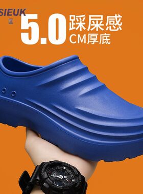 蓝色全包头手术鞋医院上班专用