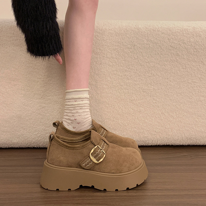 法式百搭深口单鞋女春秋增高厚底勃肯鞋2026新款松糕乐福玛丽珍鞋,女鞋,深口单鞋,淘宝优惠券,粉丝福利购,淘宝优惠卷