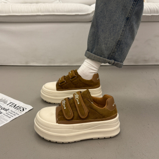 百搭小众厚底增高板鞋 运动休闲松糕鞋 女面包鞋 秋冬季 2025新款 爆款