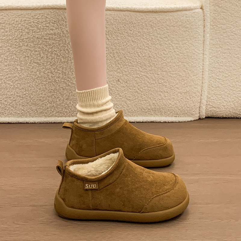 皮毛一体雪地靴女冬季外穿加绒保暖棉鞋2025新款防寒一脚蹬雪地棉,女鞋,时尚雪地靴,淘宝优惠券,粉丝福利购,淘宝优惠卷