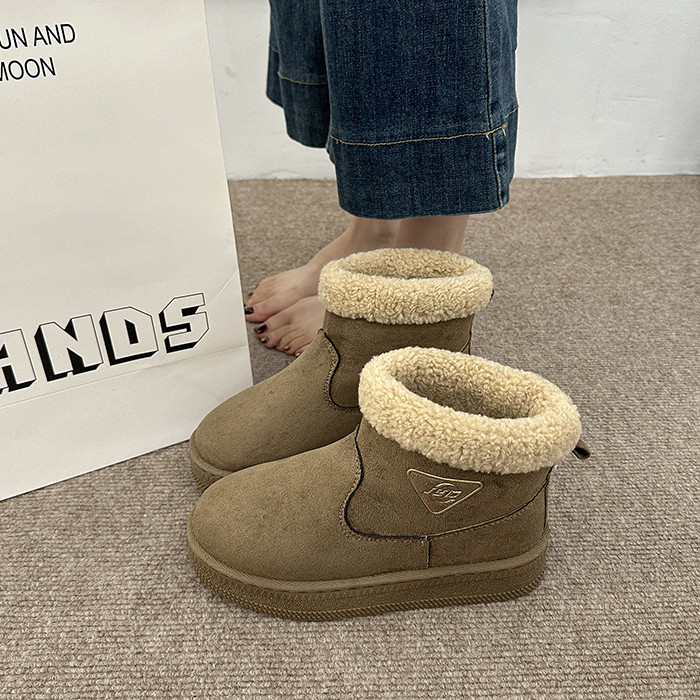 爆款皮毛一体雪地棉女东北大棉鞋