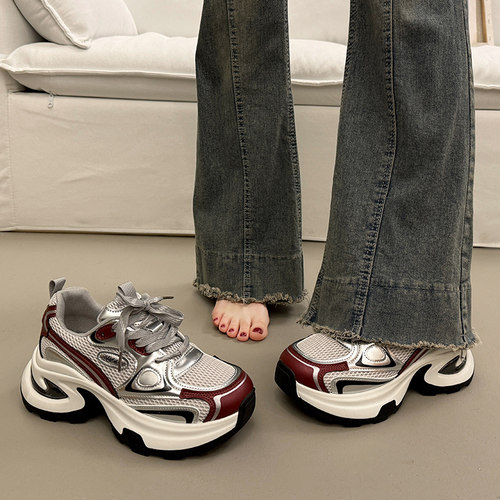 爆款显脚小老爹鞋女秋冬季运动鞋