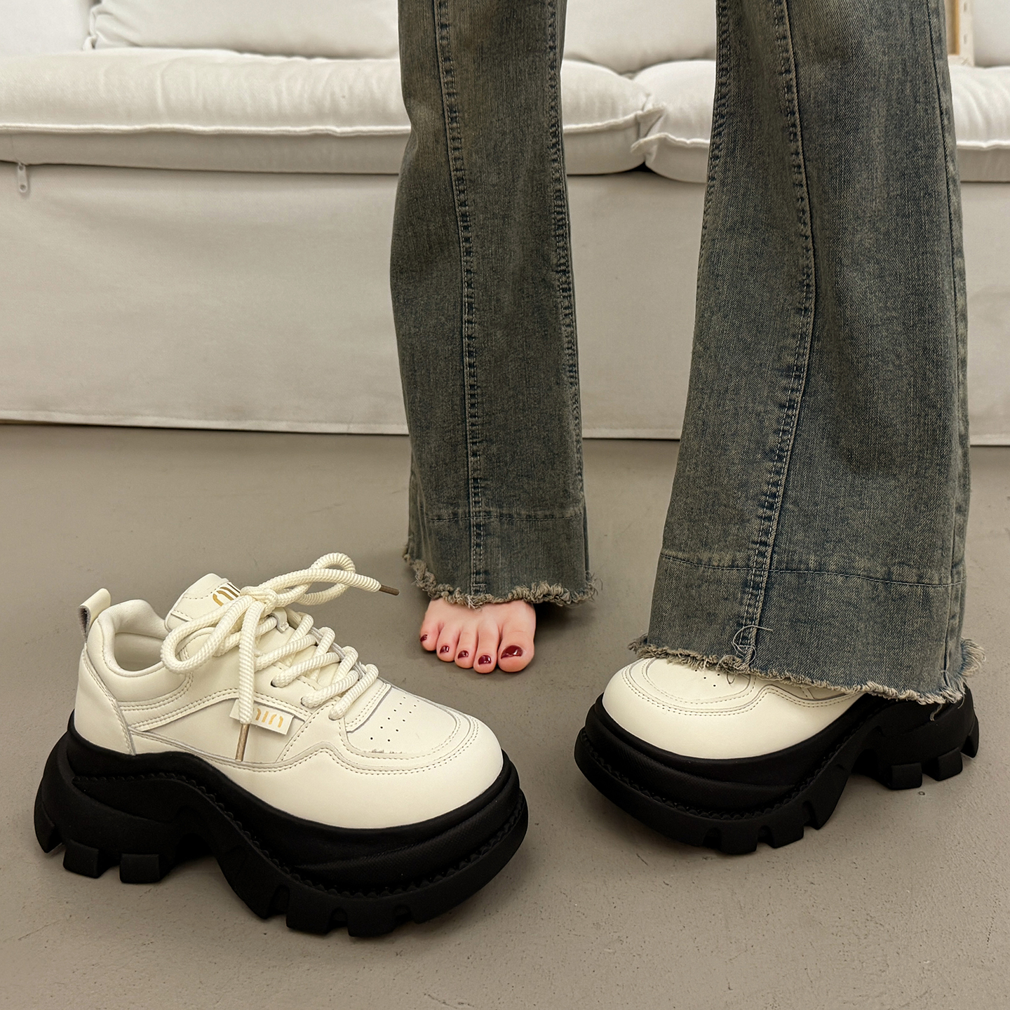 爆款老爹鞋女秋冬季小个子休闲鞋