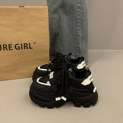 超火老爹鞋女秋冬季显脚小运动鞋