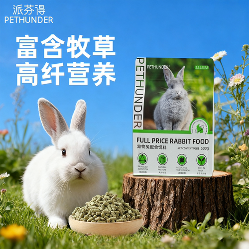 派芬得全价膨化兔粮500g