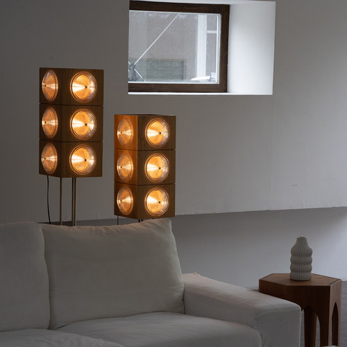 山河即木中古造型氛围落地灯