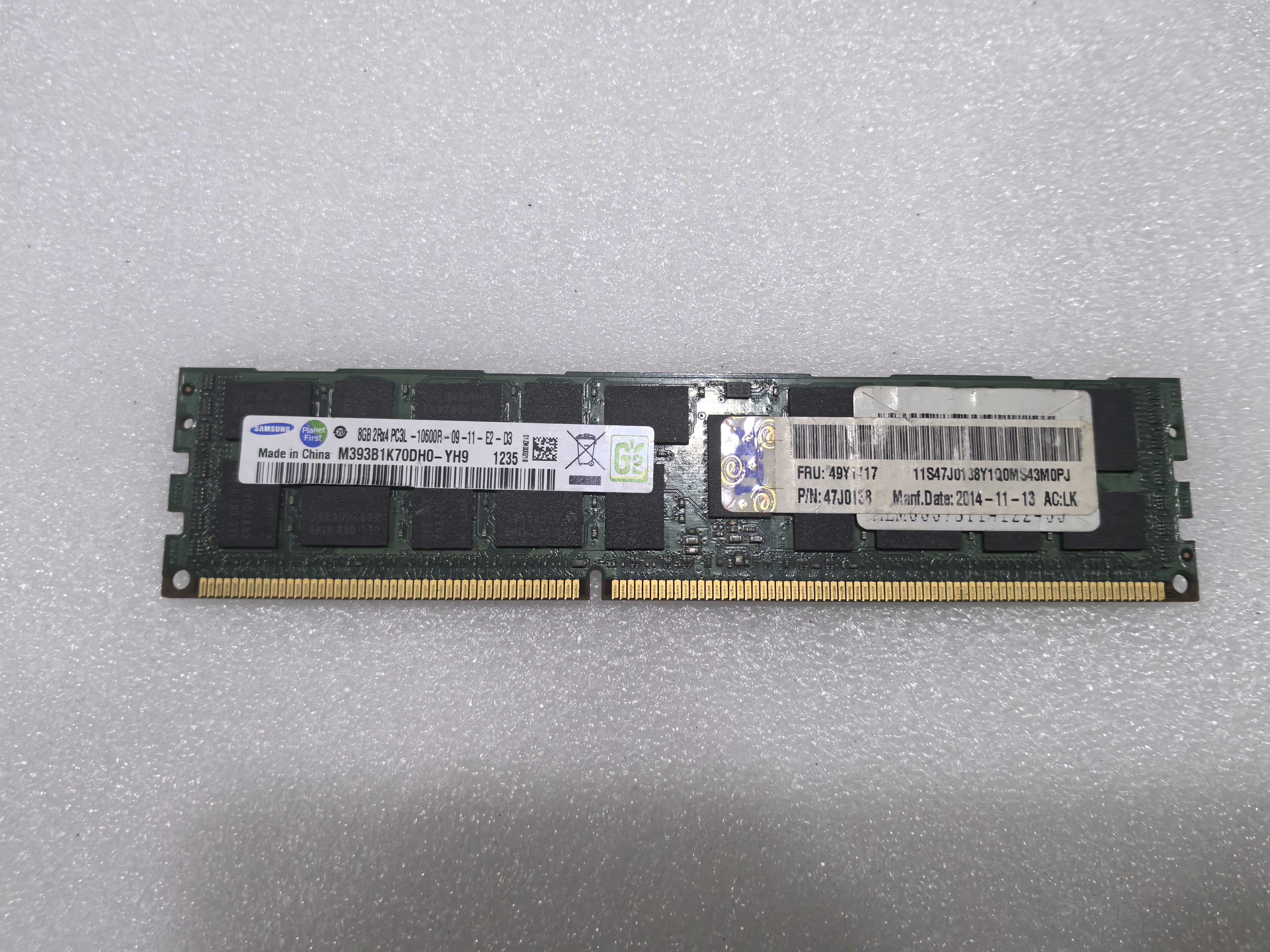 IBM X3850 X3950 X5 8G 4R*8 PC3L-10600R 47J0138 49Y1417 内存