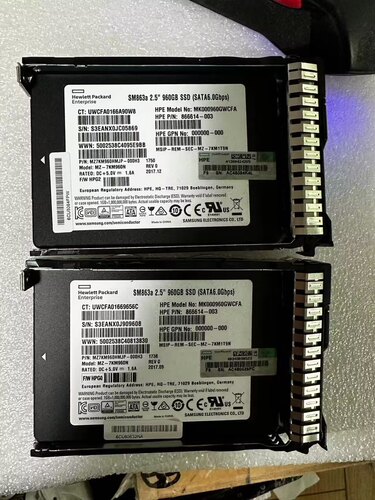 原拆HP/惠普960G SATA 6G MU SFF SSD 872348-B21 872520-001硬盘