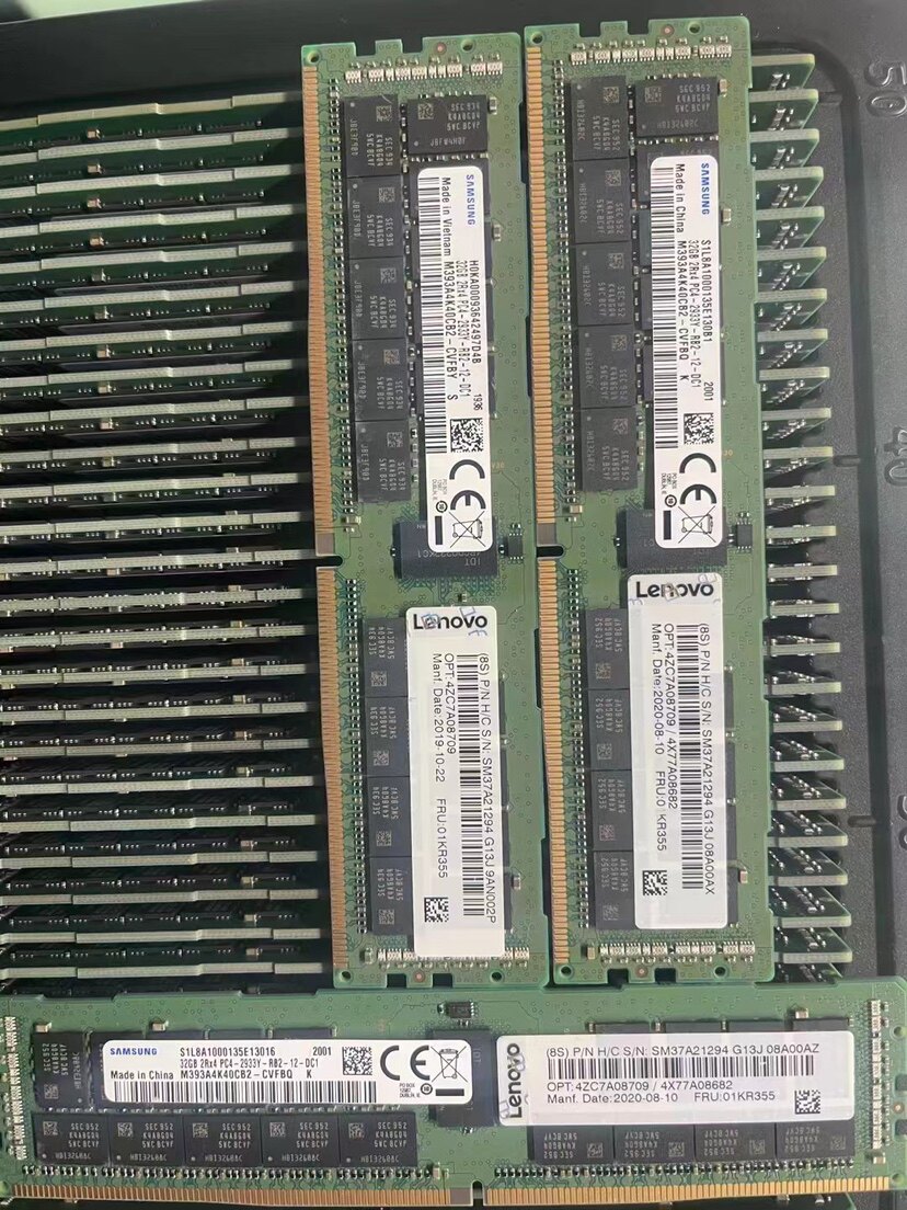 联想4ZC7A08709 32G 2RX4 PC4-2933Y DDR4 REG内存条01KR355
