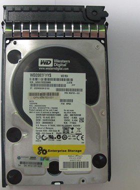 原装HP 2TB 3.5寸SATA 611816-B21 611953-001 658102-001 G8硬盘