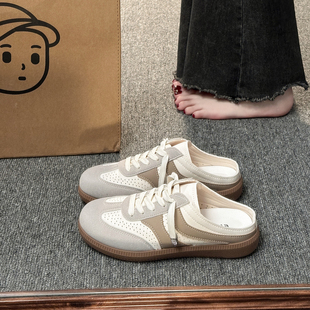 2026夏季新款今年流行爆款懒人女鞋子外穿半拖鞋配裙子超火凉拖鞋