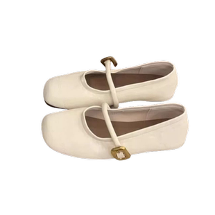 黑色法式方头浅口平底单鞋女2026新款夏季小香风玛丽珍鞋