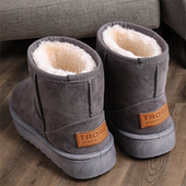 爆款 短靴子 皮毛一体加绒加厚保暖雪地棉鞋 雪地靴女2025年冬季 新款